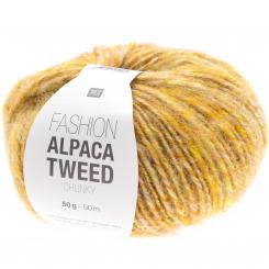 Fashion ALPACA TWEED chunky gelb 50g/90m , 75% PA,10%wolle,15% Alpaca 