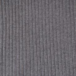 Bündchenstoff Heavy Rib Breite 70cm im Schlauch, grau 