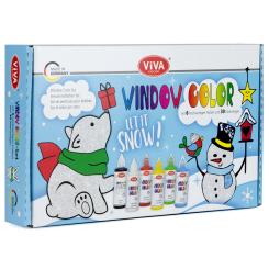 Viva KIDS Window Color Set Let it snow, 6x80ml 