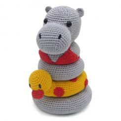 Häkelpackung Amigurumi Helga Hippo mit Anleitung 