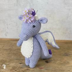 Häkelpackung Amigurumi Drache mit Anleitung 