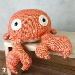Strickpackung Amigurumi Crab Krake mit Anleitung 