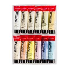 Amsterdam Acrylfarben Set 12 x 20 ml Pastellfarben 