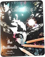Cretacolor Mega Color The Brilliants Metallic, 12er Metalldose 