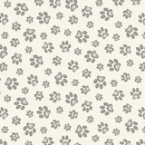 Baumwollstoff Paw Print Cream Breite 112cm 