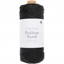 Creative Cotton Cord Skinny, schwarz 55m, D: 3mm, Farbe 006 