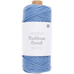 Creative Cotton Cord Skinny, blau 55m, D: 3mm, Farbe 005 