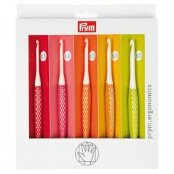 Prym Ergonomics Wollhäkelnadel-Set 3,50-6,0mm, 5 Stück 