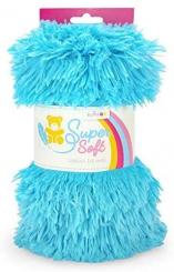 Kullaloo Plüschstoff Shaggy, 20mm Hellblau 