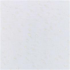 Krinkelmusselin hellgrau, hot foil Breite 130cm 
