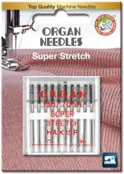 Organ Nähmaschinennadeln, Super Stretch, HA x 1 SP, 075/09 