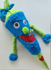 Schultüte Kuschelmonster Krümel Nähset mit 80cm Innentüte 