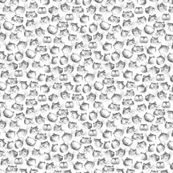 Baumwollstoff Purrfect Day Cats Faces White, Breite 112cm 