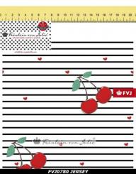 Baumwolljersey Kirchen weiß FVJ-0780 