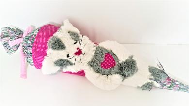 Schultüte Kater Karlo fertig genäht mit 80cm Innentüte 