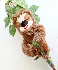 Schultüte Faultier Findus fertig genäht mit 80cm Innentüte 