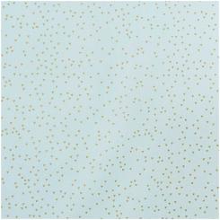 Baumwollstoff Dreiecke Mint/Gold Breite 140cm 