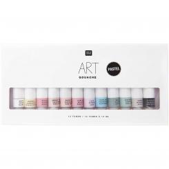 Art Gouache Set Pastell 12 x 12ml 