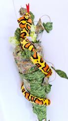 Schultüte Wildblumen fertig genäht mit 80cm Innentüte + Schlange 