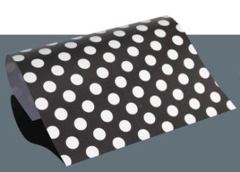 Flexfolie Polka Dots A4, Schwarz 