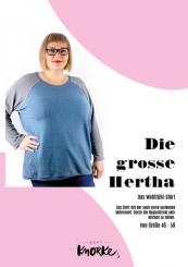 Papierschnittmuster von Echt Knorke grosse hertha 