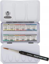 HORADAM Aquarell Metallkasten 12 x 1/2 Näpfchen 