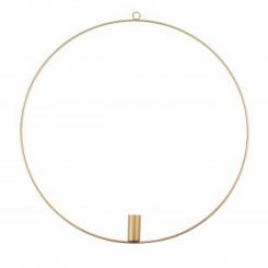 Metallring mit Kerzenhalter  45 cm Schwarz 