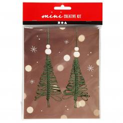 Kreativset Weihnachtsbaum Makramee 