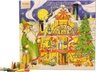 KNOX Räucherkerzen Adventskalender mit 24 himmlischen Düften 