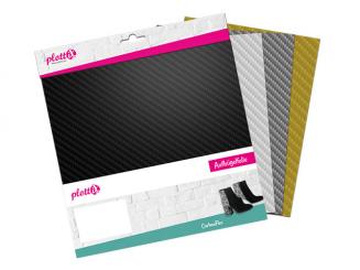 plottiX Carbon Flex Bundle 20x30cm, 4 Farben 