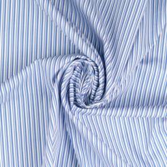 Baumwollstoff Streifen hellblau 