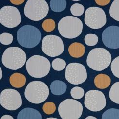 Baumwollcanvas bubble / blau 