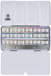 Horadam Aquarell Malkasten Metallkasten, 18 x 1/1 Näpfchen 