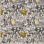 Knit co/ea jog n br Sam graffiti 150 cm, 240 gr/m2, 