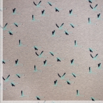 Knit co/pl jog notbr mel flamingo 140 cm, 230-240 gr/m2., 60%co 40%p 