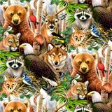 Baumwollstoff Packed Animals Breite 112cm 