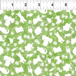 Baumwollstoff Animal Tonal Green Breite 112cm  Jungle Frinds 