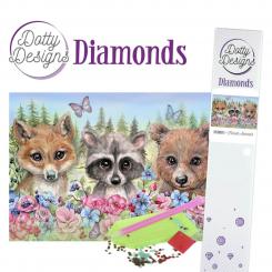 Diamonds Forest Animals  29,7 x 42 cm. 