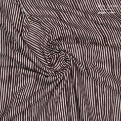 Woven li/vi stripes  brown 55%li 45%vi 