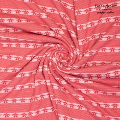 Knit co/pl/ea rec jacquards flowers 62%recycled co 35%recycled pl 3%ea 