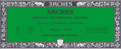 Arches Aquarell Block, Grain Fine 10x25cm,300g/m²,20 Blatt 