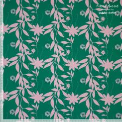 Woven co flower cut 100%co  green 