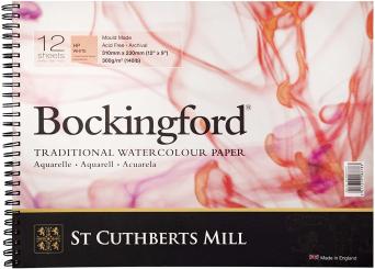 Bockingford Aquarell Block, HP White 300g/m², 310x230mm, 12 Blätter 