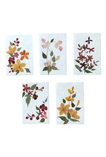 1 Karte/Umschlag Trockenblumen 15x11cm, 