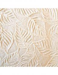 Maulbeerpapier mit geprägten Blättern, weiß, 79x55cm 