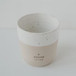 Becher Coffee Lover D: 8,5cm, H: 9,5cm 