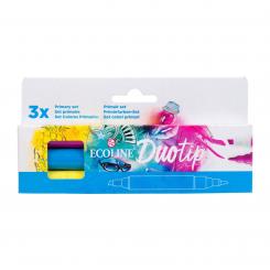 Ecoline Duotip Primärfarben Set Wasserfarbe, 3 Farben 