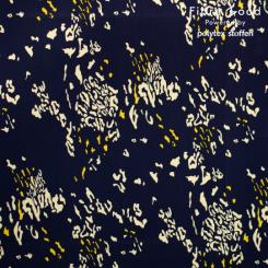Woven vi/tencel animals geo FM21 darkblue 