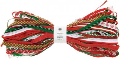 Ribbon 30 Bänder a 1m Rot Grün 