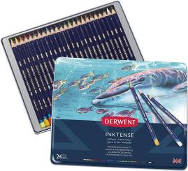 Derwent Inktense Tintenstifte Professionelle Qualität, 24 Stifte 